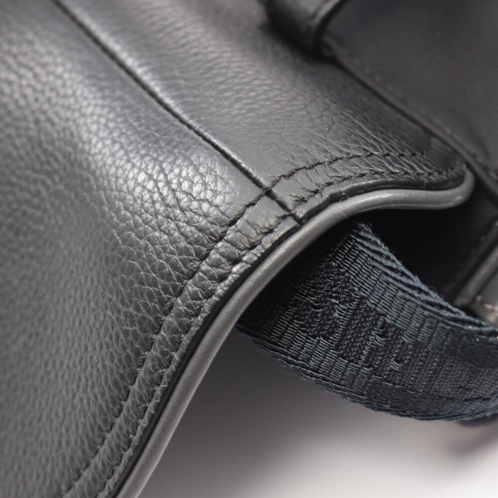 Christian Dior Sacai Saddle Bag Shoulder Leather Black - Picture 6 of 8